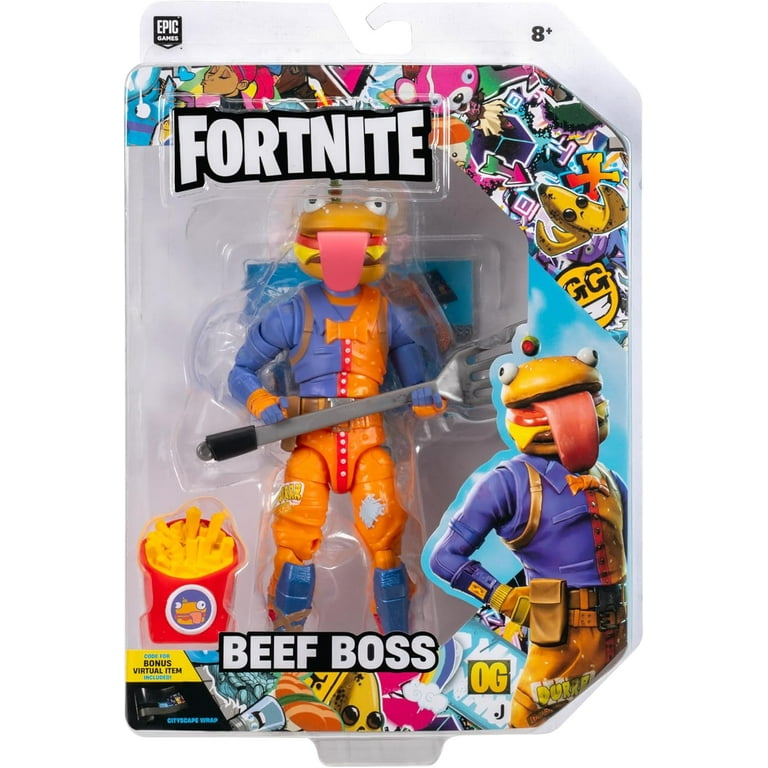 未使用　Fortnite Beef Boss フィギュア legendary Fortnite Legendary Series Beef Boss Action Figure (Includes Code