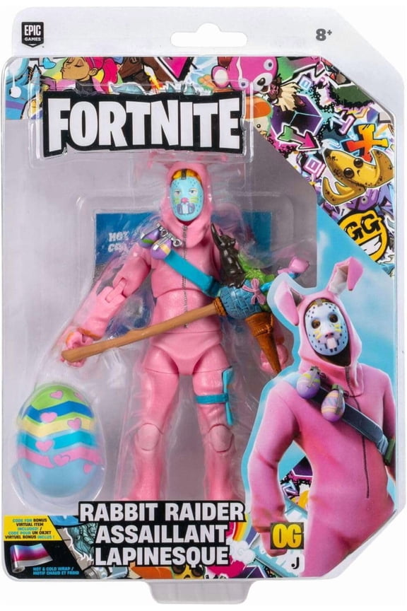: Legendary Series - Rabbit Raider Assailant - 6" Articulated Action Figure, Harvesting Tool, Back Bling, Licensed Collectible Toy, Kids 7+