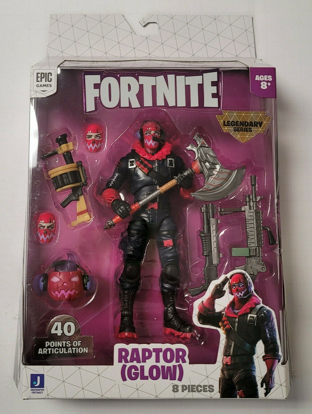 Fortnite Legendary Series Raptor Action Figure (Glow) - Walmart.com