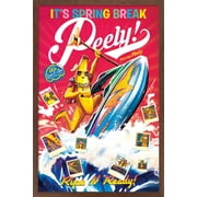 TRENDS INTERNATIONAL Fortnite - Marco D'Alfonso Spring Break Peely Wall Poster, 22.375" x 34", Framed