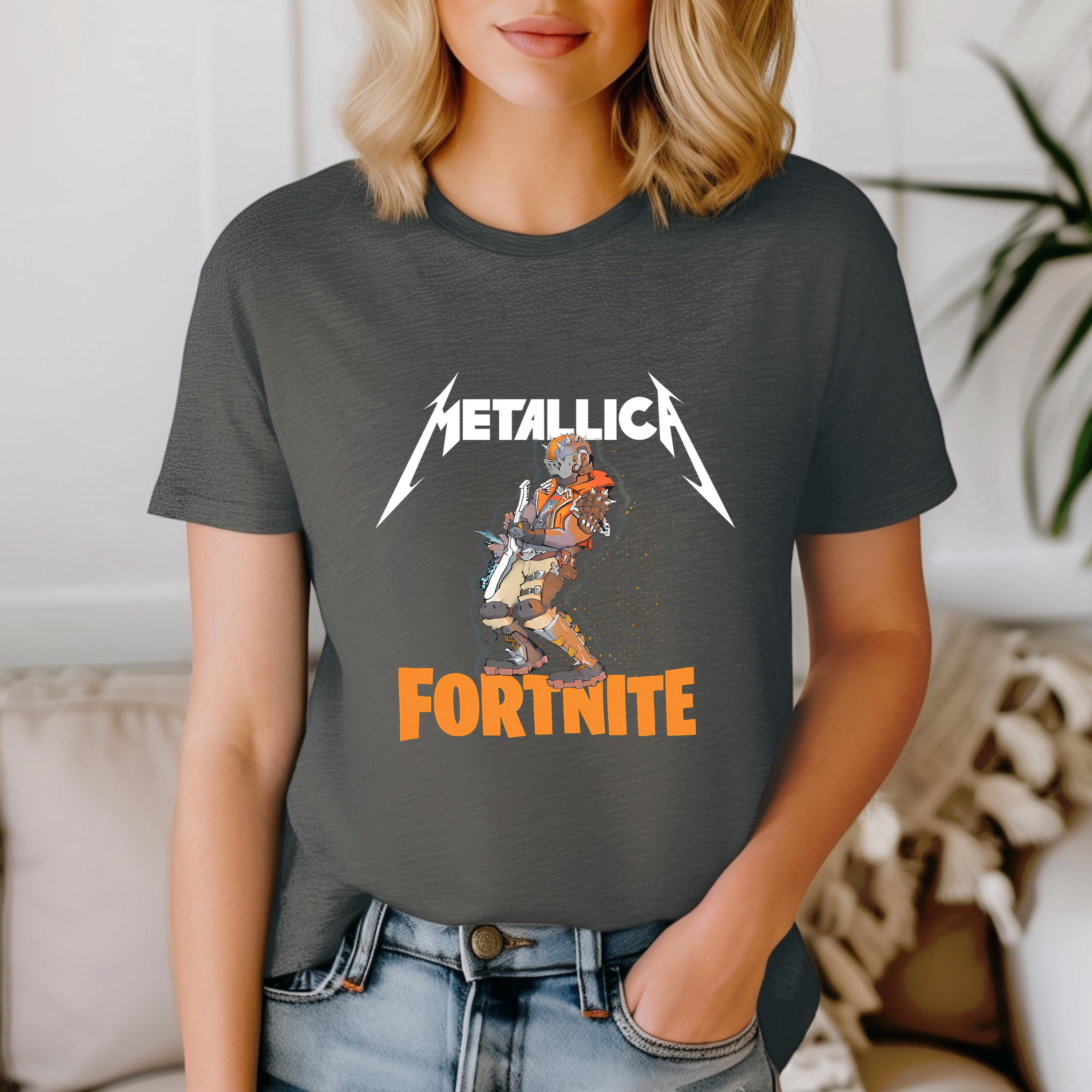 Fortnite Metallica unisex TShirt - Walmart.com