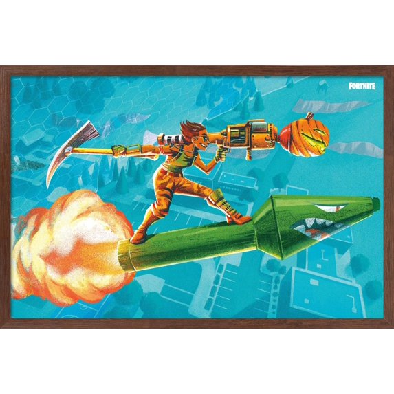 Fortnite - Multi- Rocket Wall Poster, 22.375" x 34", Framed