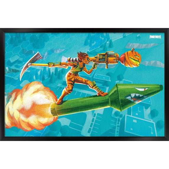 Fortnite - Multi- Rocket Wall Poster, 22.375" x 34", Framed