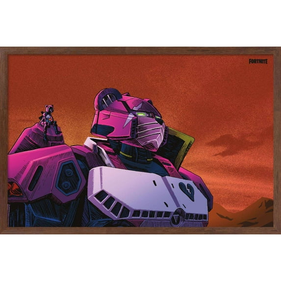 Fortnite - Nakatomi Bear Wall Poster, 14.725" x 22.375", Framed