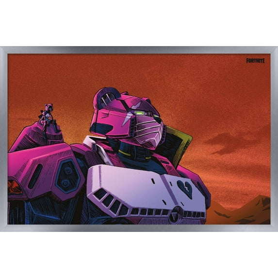 Fortnite - Nakatomi Bear Wall Poster, 22.375" x 34", Framed