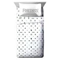 thumbnail image 1 of Fortnite Neon Stripe White 3 Piece Twin XL Sheet Set, 100% Microfiber, Kids Bedding, 1 of 7