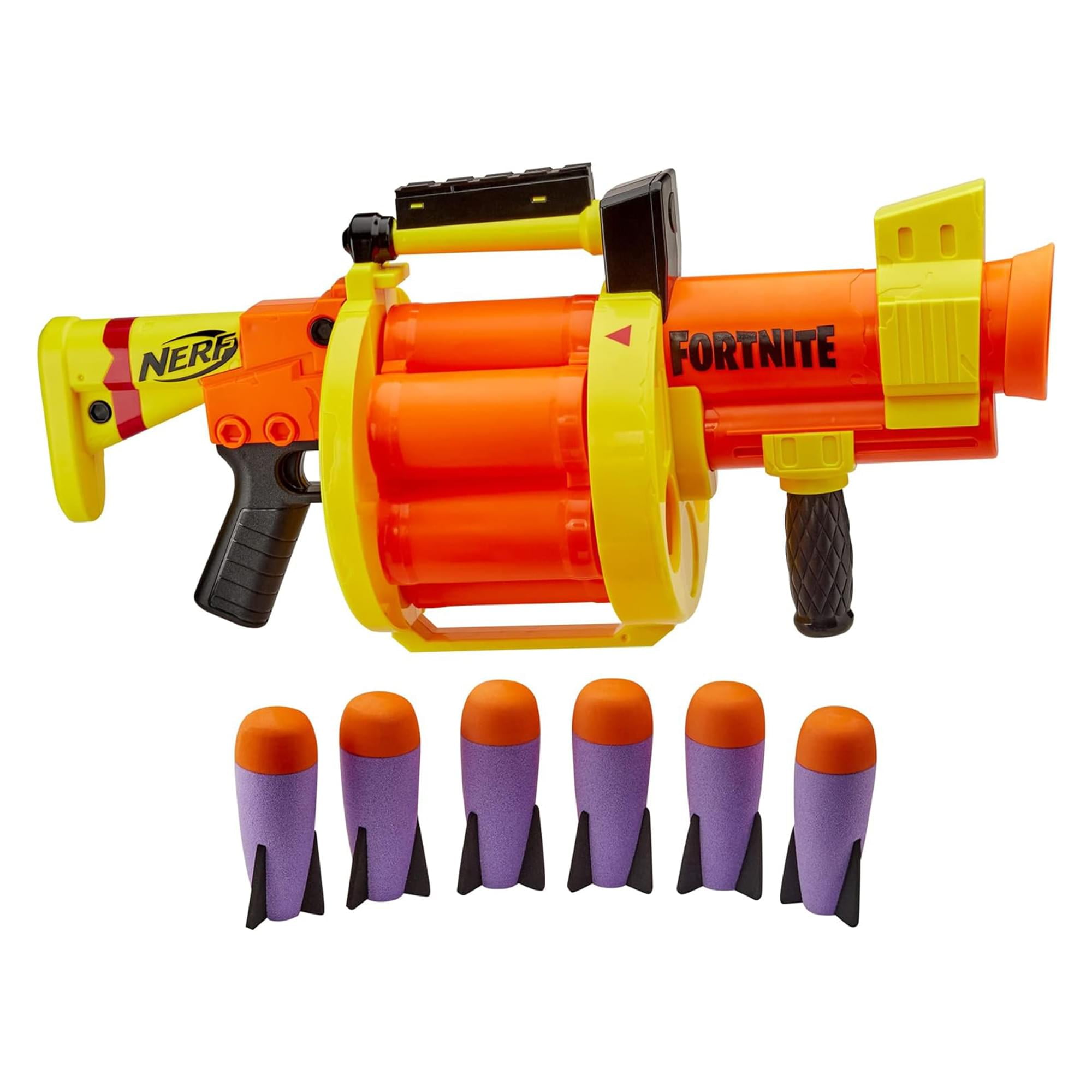 Fortnite Nerf Grenade Launcher Rocket-Firing Blaster - Walmart.com