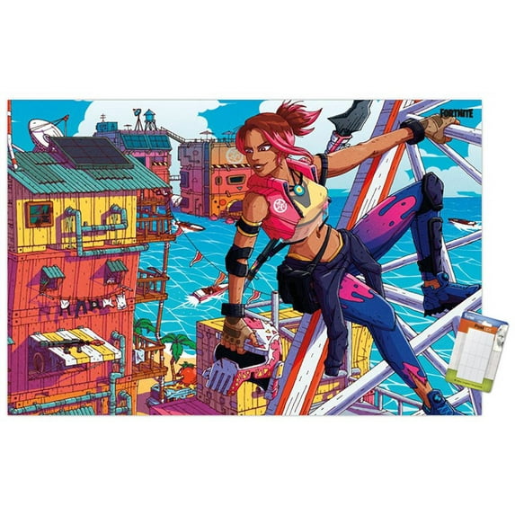Fortnite - Ocean Rider Wall Poster, 22.375" x 34"