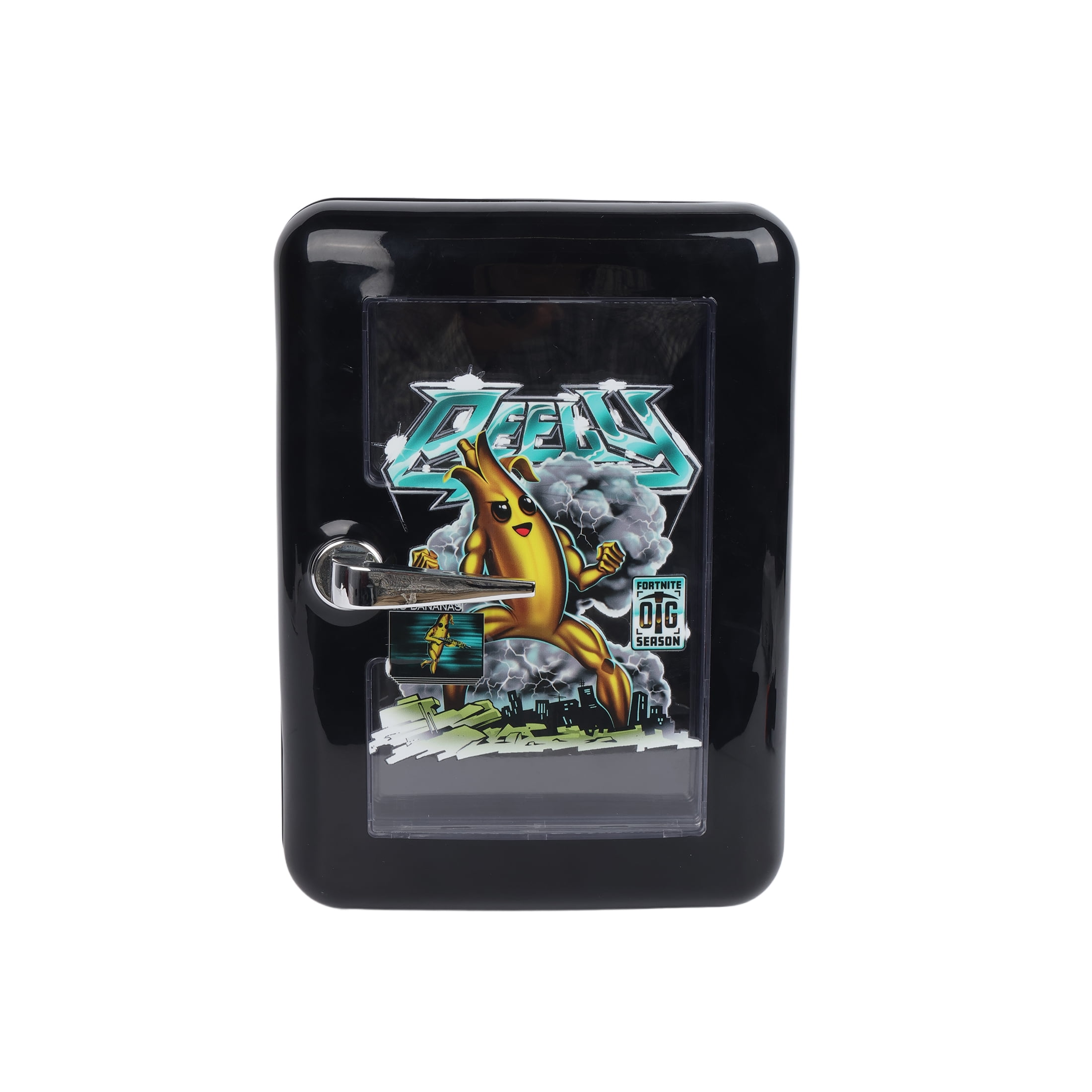 Fortnite Peely 5L 9-Can Mini Fridge, Black