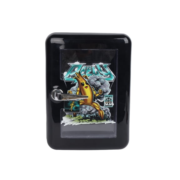 Fortnite Peely 5L 9-Can Mini Fridge, Black