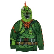 Fortnite REX Costume Zip-Up Jacket for Boys with Licensed Design for Ages 8-18, Sizes 8-18