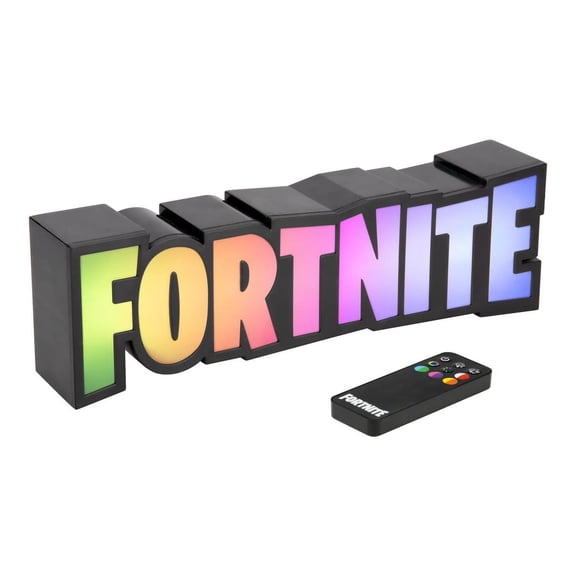 Fortnite RGB Colour-Changing Logo Light Officially Licensed Gaming Lamp with Remote Control, Wall or Desk Display, USB Powered Dcor for Gamers | Paladone