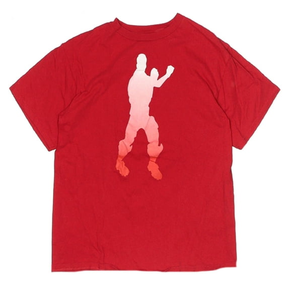 Fortnite Red Big Boys "L" Dance Short Sleeve T-Shirt - XL (18/20)