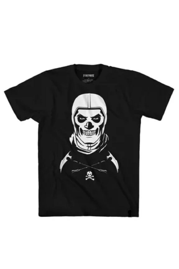 Fortnite Skull Trooper Big Boy's Black T-Shirt XXL (18)