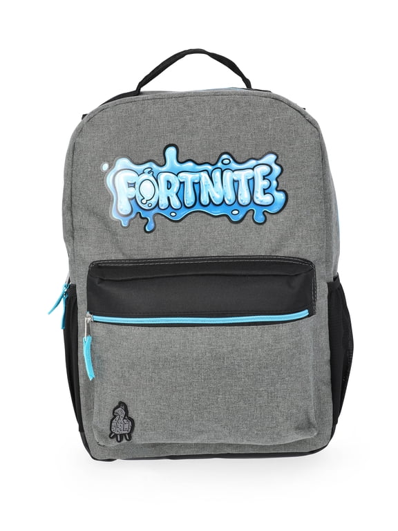 Splat Logo Boys 17" Backpack, Heather Gray