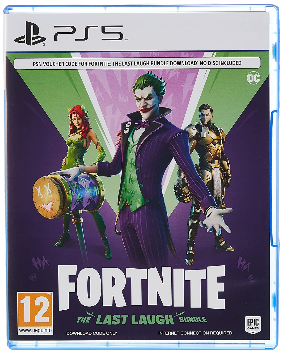 Fortnite: The Last Laugh Bundle Playstation 5 [Code In Box], Cd Not Included