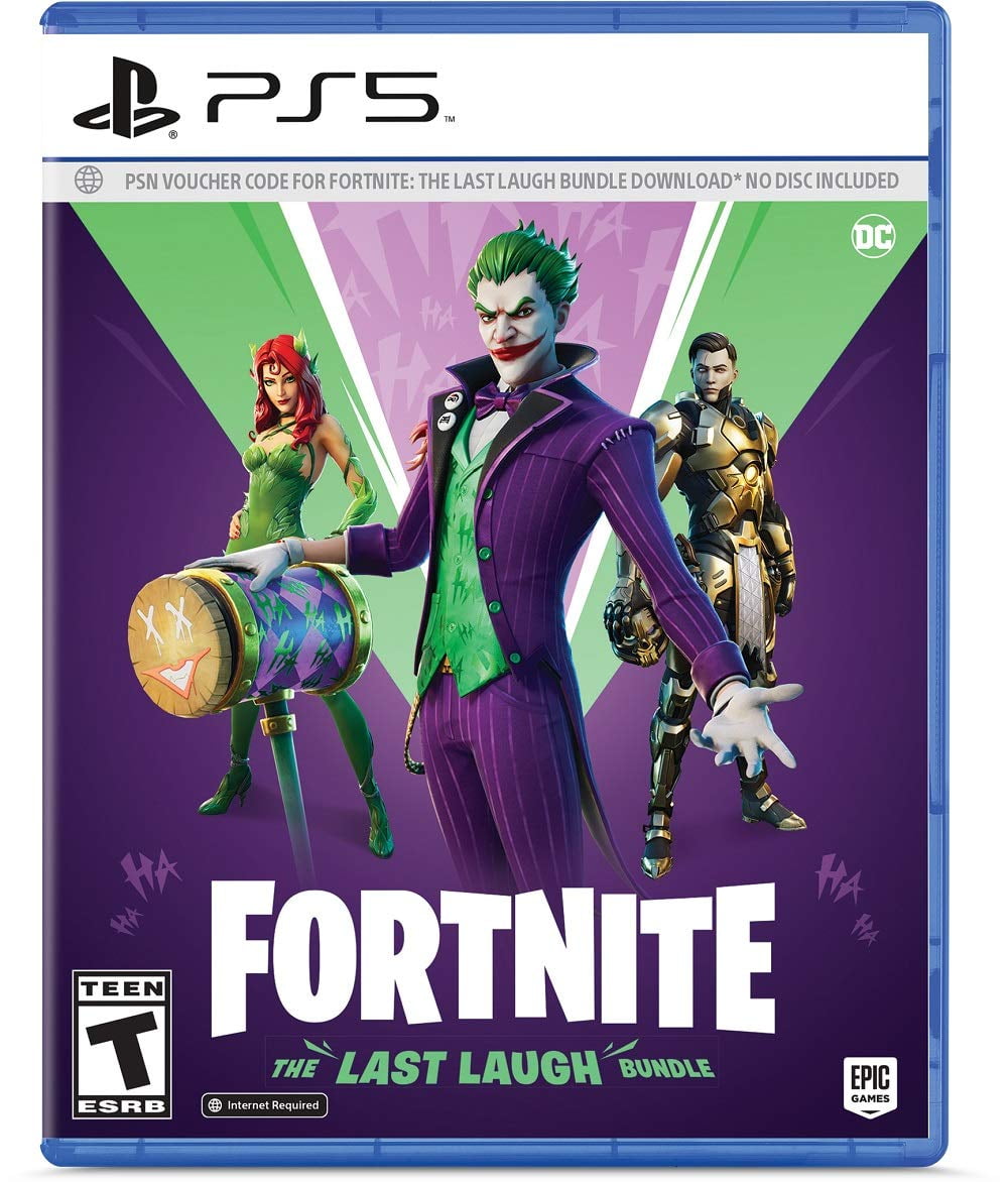 Fortnite PS5 Video Game The Last Laugh Bundle with Joker Skin