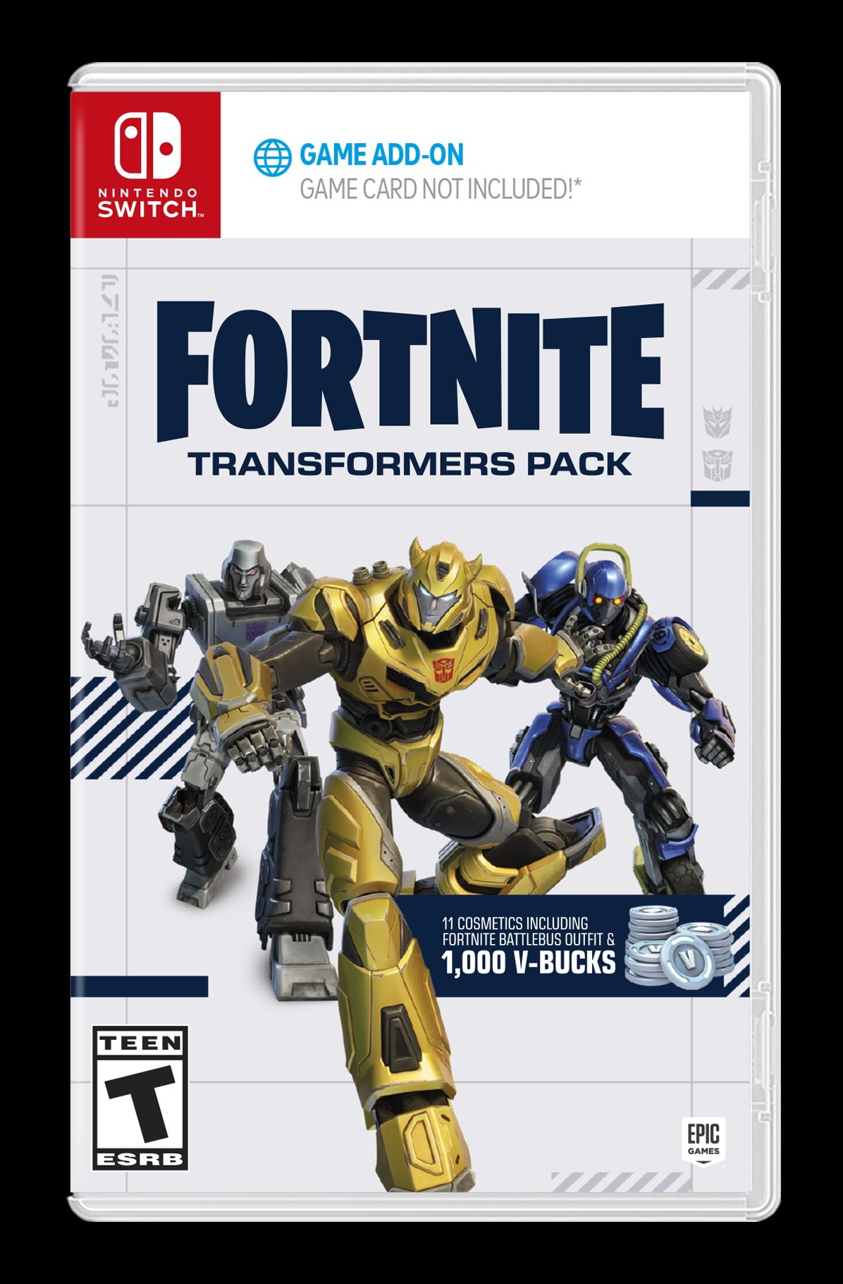Fortnite Pack Transformers Nintendo SWITCH - 1000 V-Bucks inclus