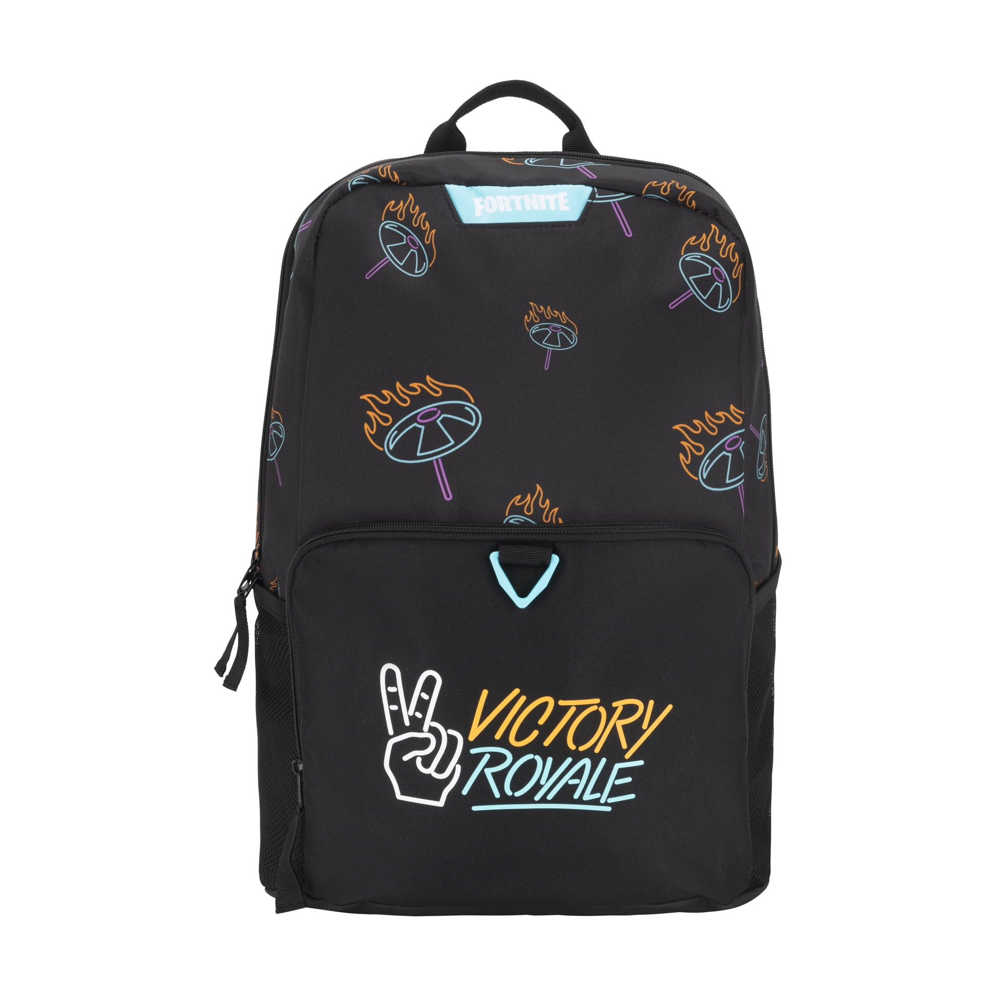 FORTNITE Black Amplify Patch Backpack w/ 2 Removable Patches Included
