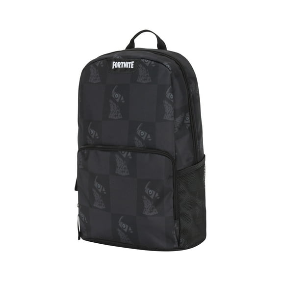 Fortnite Unisex Large Zippered Backpack, Black Combo