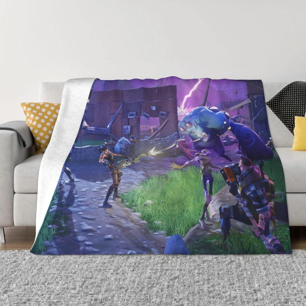 FortniteThrow Blanket Anime Throws Flannel Ultra Soft Lightweight