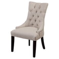thumbnail image 1 of Fortnum Wood II Dining Chair in Neutral Beige Fabric with Wood Frame, 1 of 2