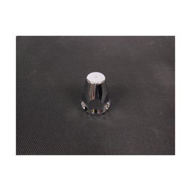 Fortpro 33mm (2-1/8") Chrome Push-On Nut Covers With Blue Top Reflector – Pack Of 10 Pairs