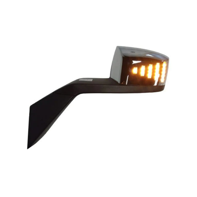 Fortpro Hood Mirror w/Led Turn Light Compatible with Volvo VNL  