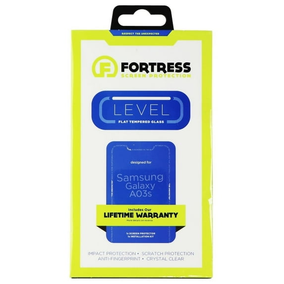 Fortress Level Tempered Glass Screen Protector for Samsung Galaxy A03s - Clear