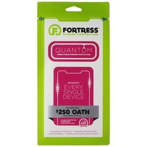 Fortress Quantum Universal Liquid Screen Protector With $250 Device Coverage - Compatible With Any Smartphone (Apple Iphone 13/Pro/Pro Max) (Samsung Galaxy S21/S21+ Plus/Ultra/Note 20/Note 20 Ultra)