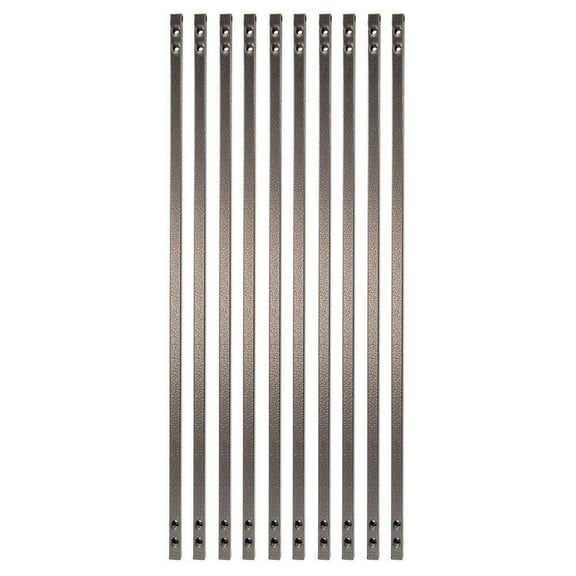 Fortress Railing Products 31 in. x 5/8 in. Antique Bronze Steel Square Face Mount Deck Railing Baluster 10-Pack
