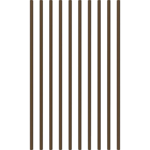 Fortress Railing Products 32 in. x 3/4 in. Antique Bronze Steel Round Deck Railing Baluster 10-Pack — Residential Use, Standard Application