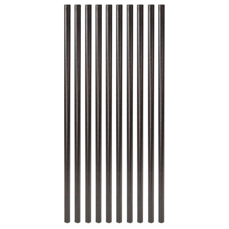 Fortress Railing Products 32 in. x 3/4 in. Antique Bronze Steel Round Deck Railing Baluster 10-Pack — Residential Use, Standard Application