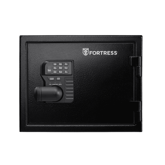 Fortress Small Personal Fire and Waterproof Safe Model 44EF10W Electronic Lock, 1 Shelf, New, 1 Each
