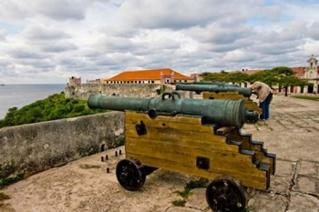 Fortress de San Carlos de la Cabana Havana Cuba Canvas Art - Jerry Ginsberg DanitaDelimont (24 x 15)