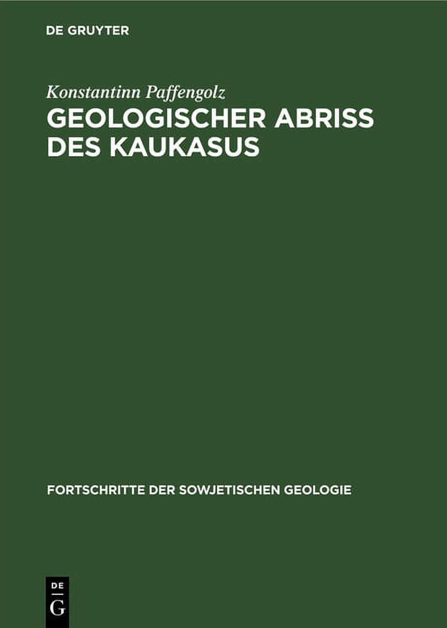 Fortschritte Der Sowjetischen Geologie Geologischer Abriss Des