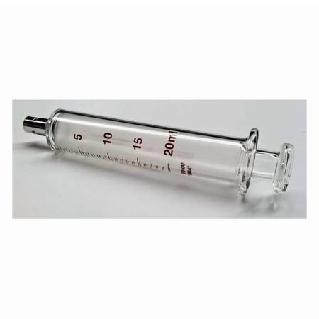 Fortuna Glass Syringe,Metal Luer Lock,20 mL 7.140-41