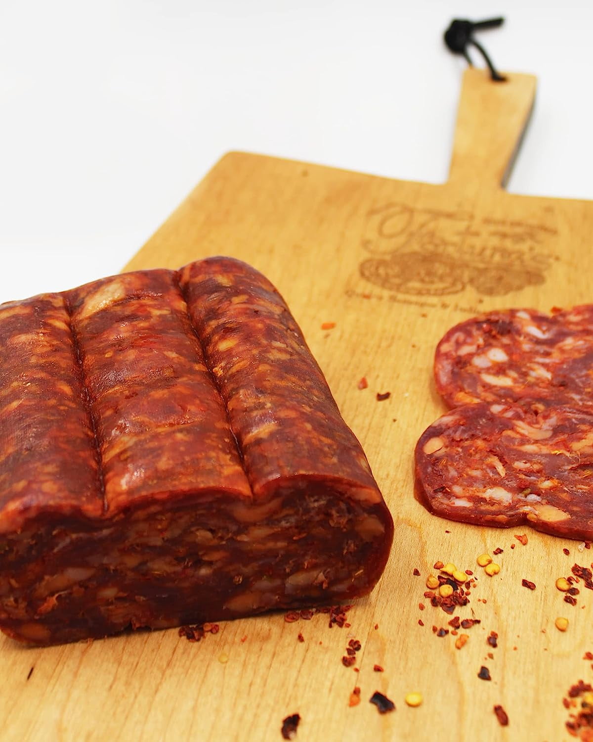 Fortuna's Calabrese Spianata Salame Spicy, GlutenFree, NitrateFree