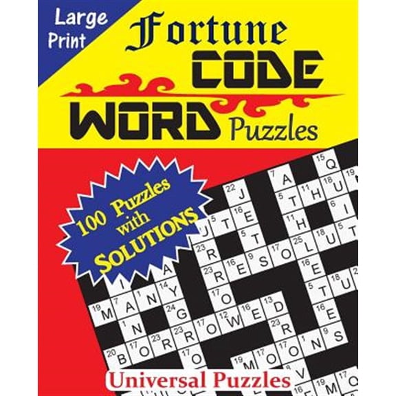 Fortune Codeword Puzzles: Fortune Codeword Puzzles (Paperback)(Large Print)