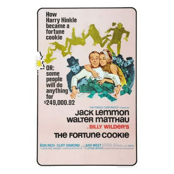 Fortune Cookie Movie Poster 24inx36in Art Poster 24x36 Multi-Color Square Adults Poster Time