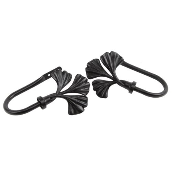 Fortune Curtain Rod Holdback-Color:Black