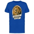 thumbnail image 1 of Fortune Favours The Brave Lion Tee Men's -Image by Shutterstock, 1 of 2