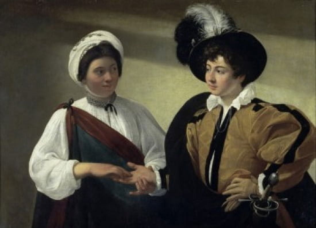 The Fortune Teller 1607 Michangelo Merisi da Caravaggio (1571-1610Italian) Musee du Louvre Paris Canvas Art - Michangelo Merisi da Caravaggio (18 x 24)