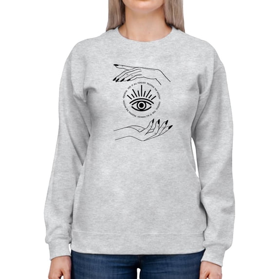 Fortune Teller Design Sweatshirt Women -Image by Shutterstock, Female 4X-Large