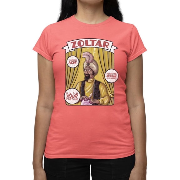 Fortune Teller Graphic Tee, Zoltar Women's Color T-shirt
