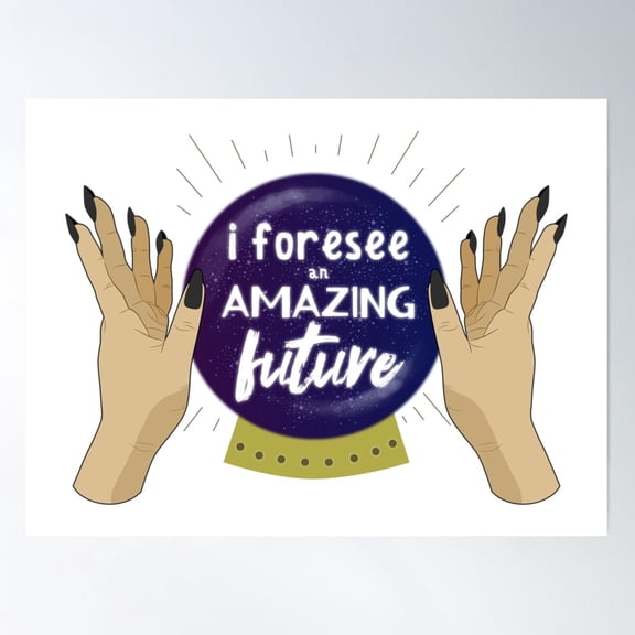 Fortune Teller Poster Wall Art, Modern Wall Decor For Living Room Bedroom, 12x18 UNFRAMED