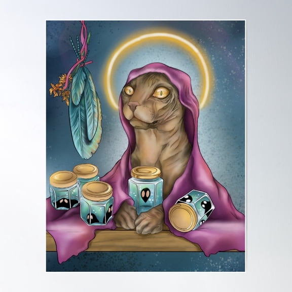 Fortune Teller Poster Wall Art, Modern Wall Decor For Living Room Bedroom, 24x36 UNFRAMED