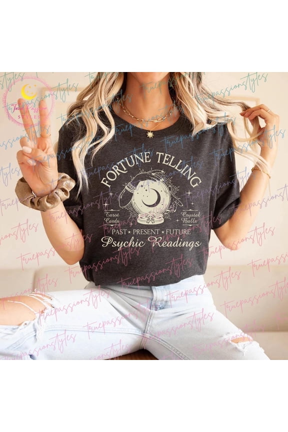 Fortune Telling Shirt, Psychic Reading Shirt, Tarot Cards Crystal Balls Shirt, Season Shirt, T-Shirt, T-Shirt T0006, F2754