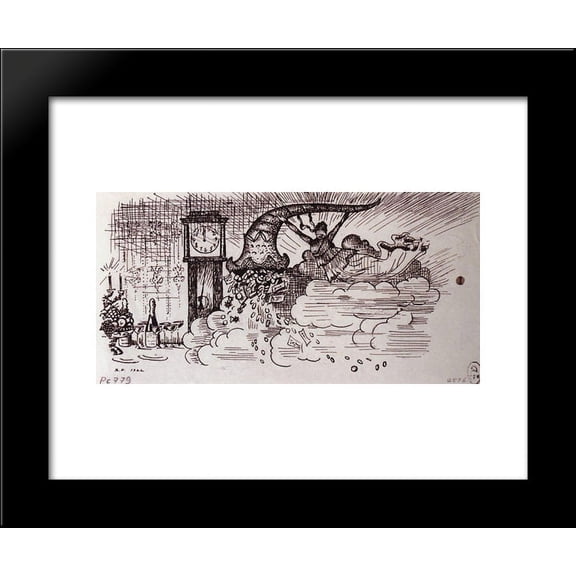 Fortune with cornucopia (Outro) 20x24 Framed Art Print by Boris Kustodiev