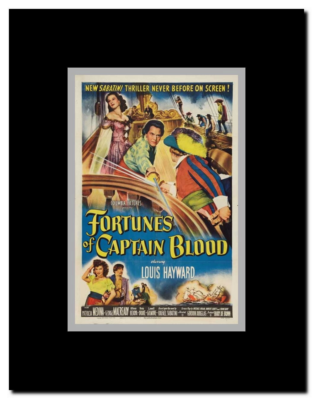 Fortunes of Captain Blood Framed Movie Poster